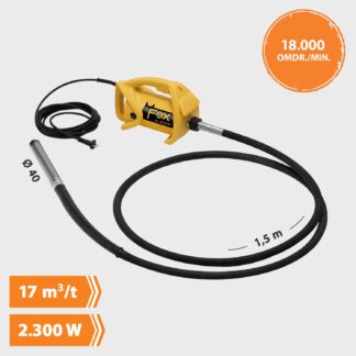 Fox Stavvibrator - Sæt - Ø 40 x 1,5 m