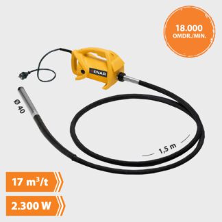 Fox Stavvibrator - Sæt - Ø 40 x 1,5 m