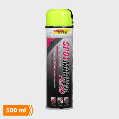 Spotmarker Flourcerende Mærkespray - 500 ml - Gul