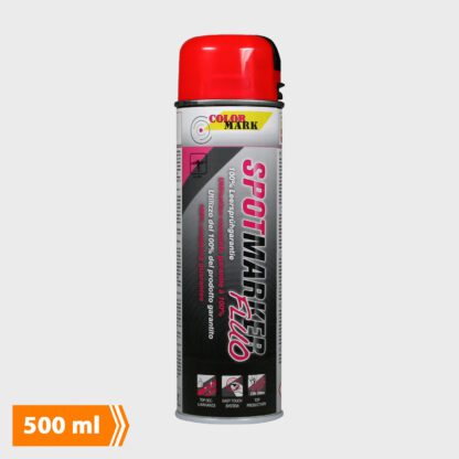 Spotmarker Flourcerende Mærkespray - 500 ml - Rød