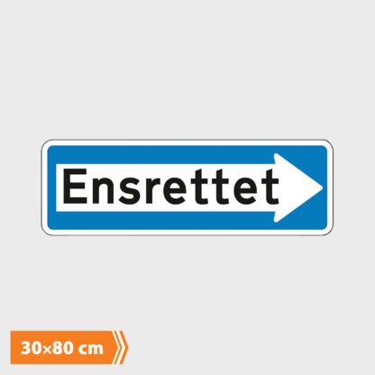 Oplysningstavle - Ensrettet Højre - Type E19