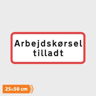 Undertavle - Arbejdskørsel Tilladt - Type UC20.8
