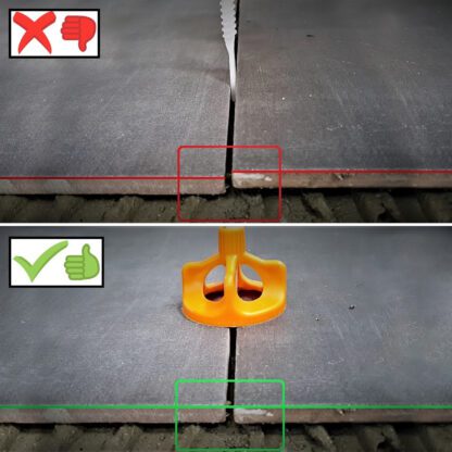 Tilefix Twist - Flisenivelleringscaps - Forskel