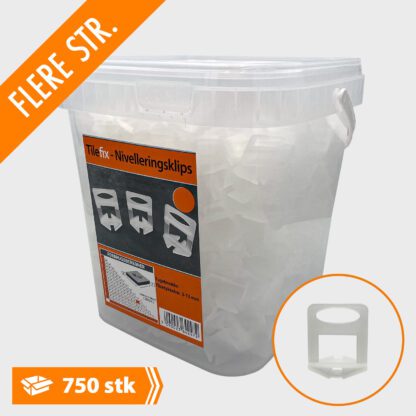 Tilefix Nivelleringsklips - Boks - 750 stk