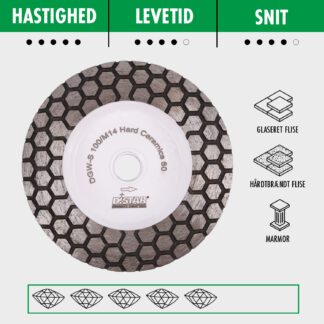 Distar Diamantslibeskive - Korn 60 - Ø100mm