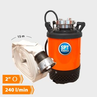 SPT Pumpesæt - 370 W + 15 m slange