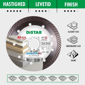 Distar Diamantskæreskive - Turbo Ø125mm