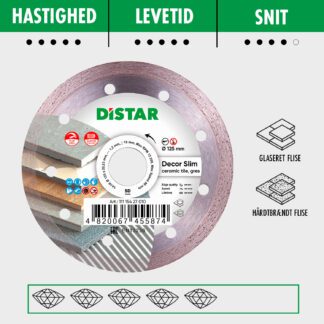 Distar Diamantskæreskive - Decor Ø125mm