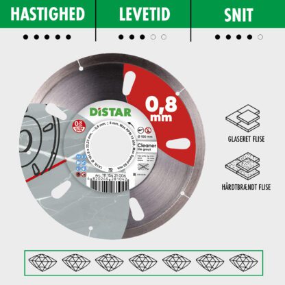 Distar Diamantklinge - Cleaner Ø100mm