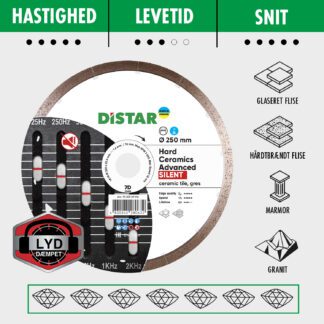 Distar Diamantklinge - Hårde materialer SILENT