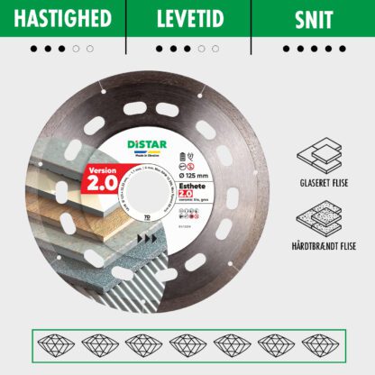 Distar Diamantklinge - Esthete 2.0 - Ø 125 mm