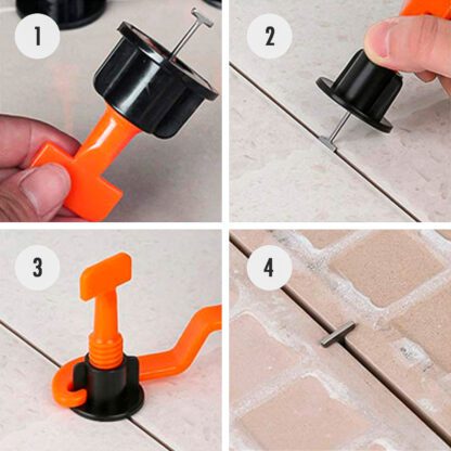 TileFix Genanvendelig Nivelleringsskrue - T-Spin - Step by step