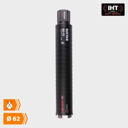 Distar Diamantkernebor - Tørboring (Sort) - Ø 62 mm