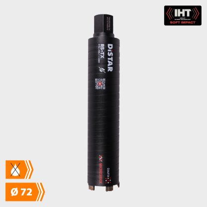 Distar Diamantkernebor - Tørboring (Sort) - Ø 72 mm