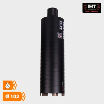 Distar Diamantkernebor - Tørboring (Sort) - Ø 102 mm