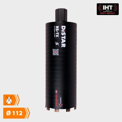 Distar Diamantkernebor - Tørboring (Sort) - Ø 112 mm