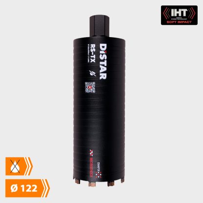 Distar Diamantkernebor - Tørboring (Sort) - Ø 122 mm
