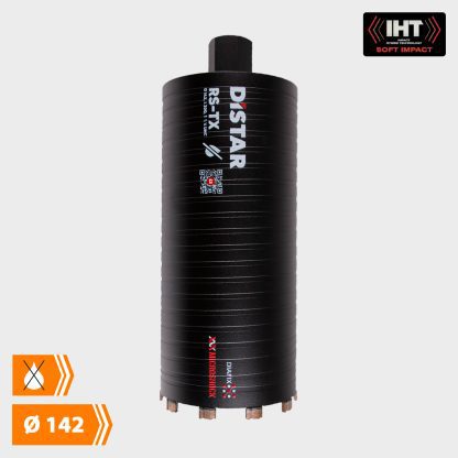 Distar Diamantkernebor - Tørboring (Sort) - Ø 142 mm