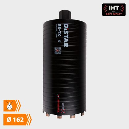 Distar Diamantkernebor - Tørboring (Sort) - Ø 162 mm