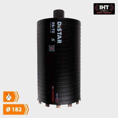 Distar Diamantkernebor - Tørboring (Sort) - Ø 182 mm