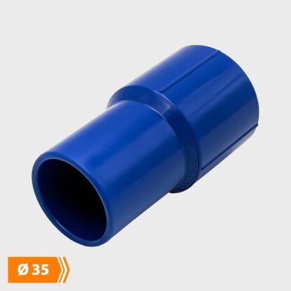 Blå Studs - Til Ø 35 mm støvsugerslange