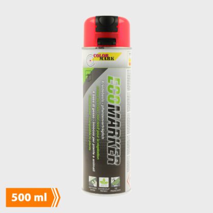 Eco Spotmarker Flourcerende Mærkespray - 500 ml - Rød