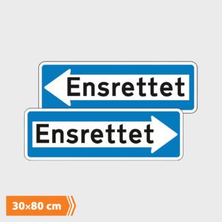 Oplysningstavle - Ensrettet Dobbeltsidet - Type E19.1