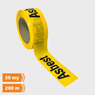 Afmærkningsbånd Asbest - 200m - 30 my