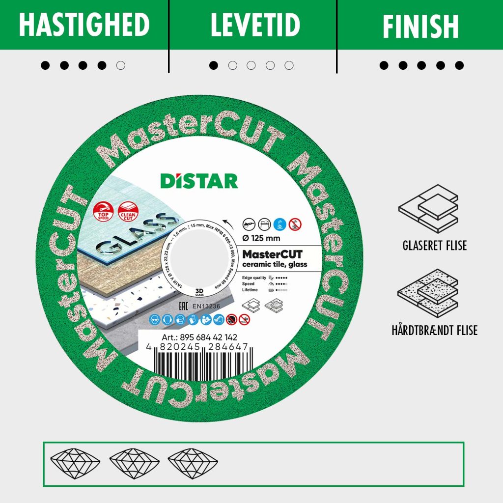 Distar Diamantklinge - MasterCut - Ø 125 mm