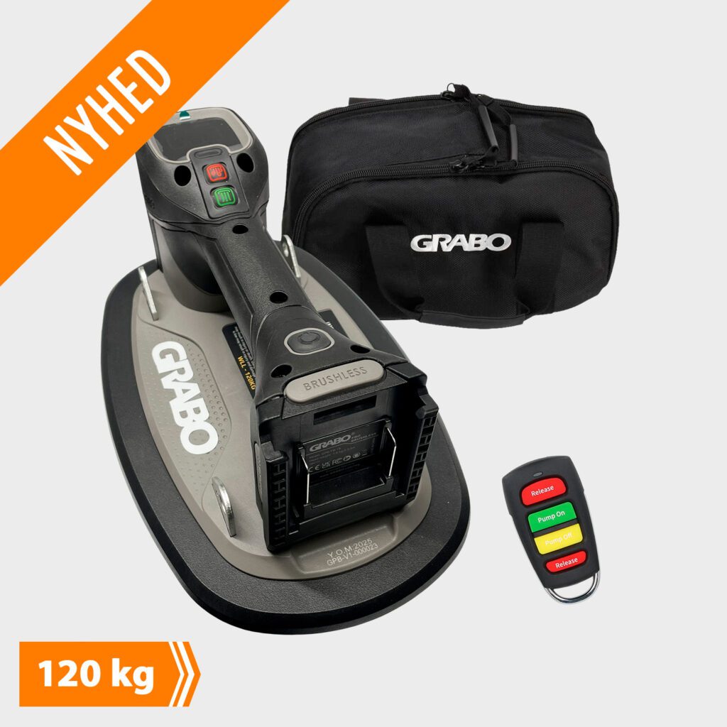 Grabo Sugekop Akku V2 - Kulløs - Max 120 kg - Ekskl. Batteri - Nyhed